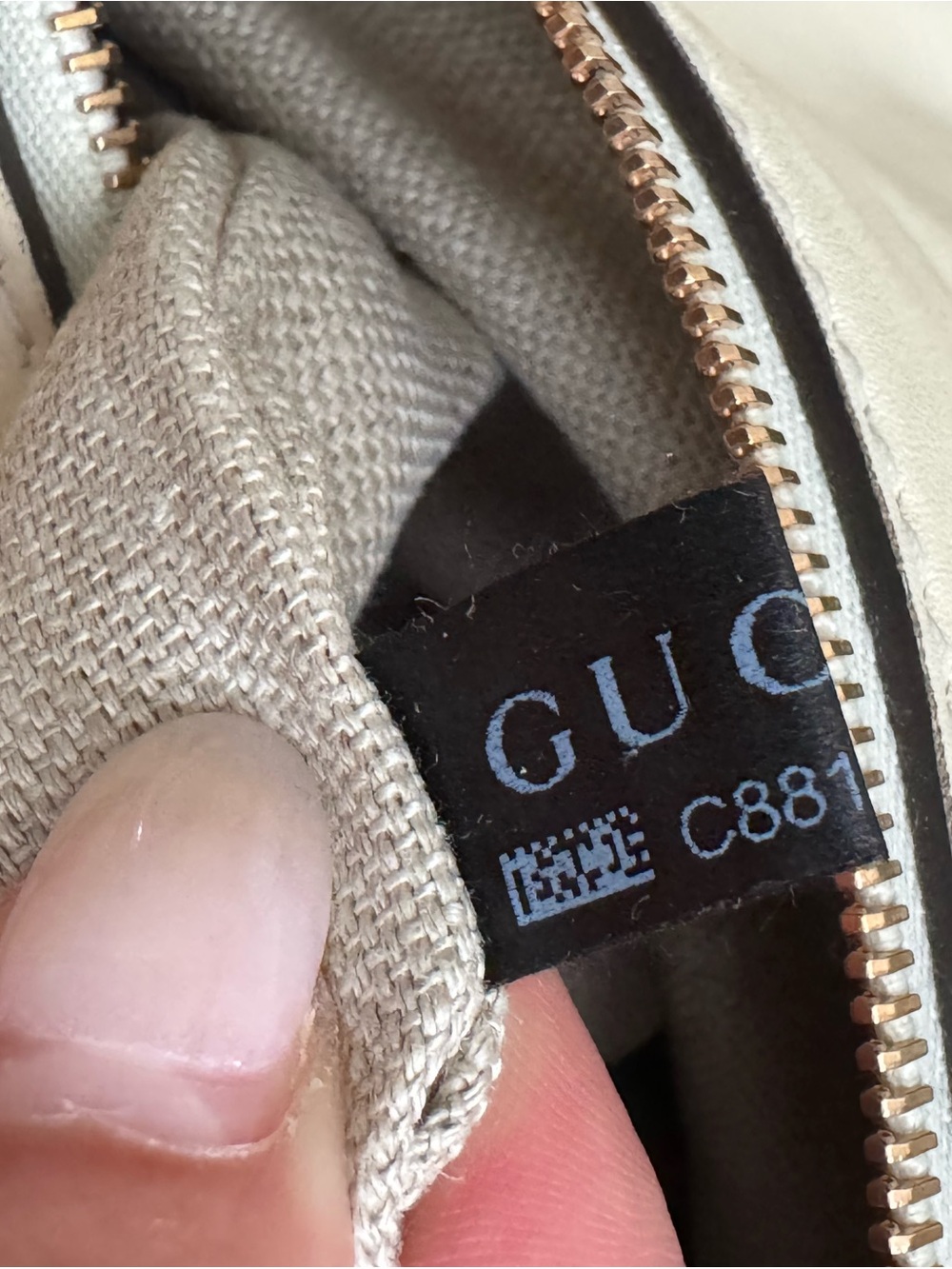 🔹 NEVER USED Vintage GUCCI Cream Lambskin Woven Bamboo Tassel Shoulder Bag - Picture 10 of 16